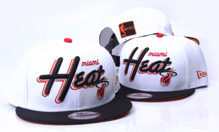 NBA Miami Heat NE Snapback Hat #157